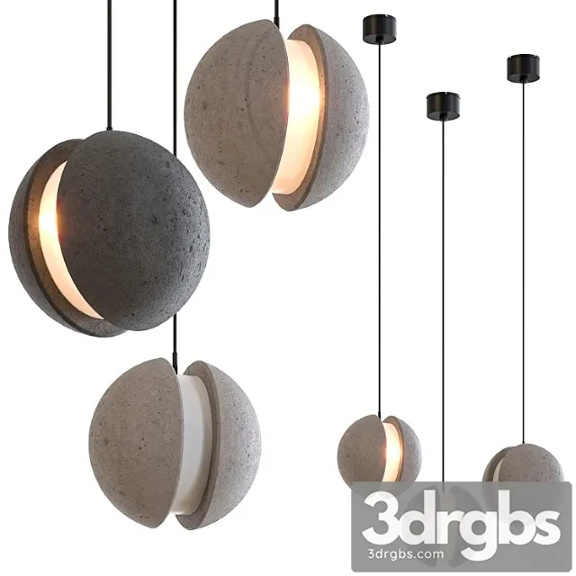 Bentu design moon pendant lamp complication 1 3D Model Download