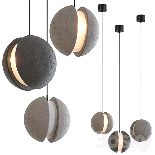 Bentu Design Moon Pendant Lamp Complication 1 3D Model
