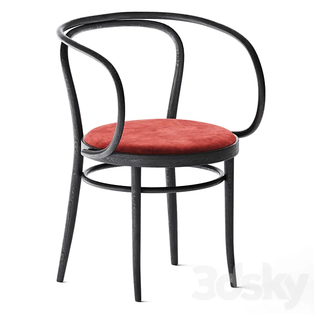 Bentwood armchair 209 P by Thonet 3D Model