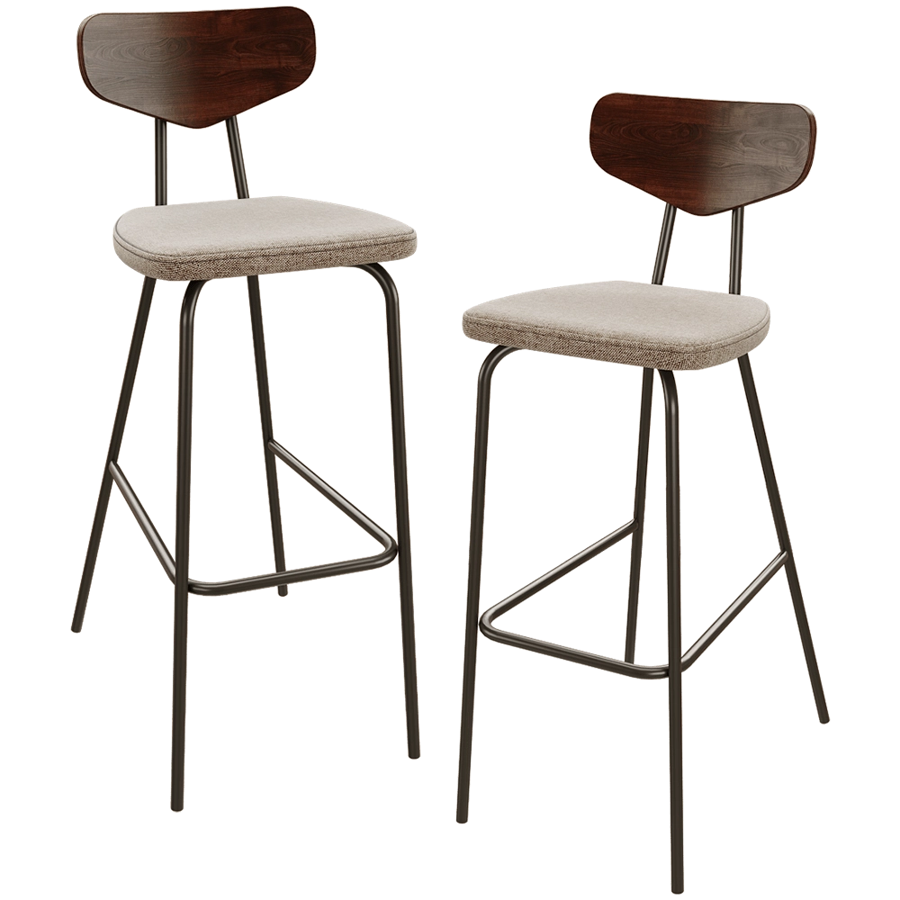 BentWood – Bar stool Melbyrn_BM 3D Model
