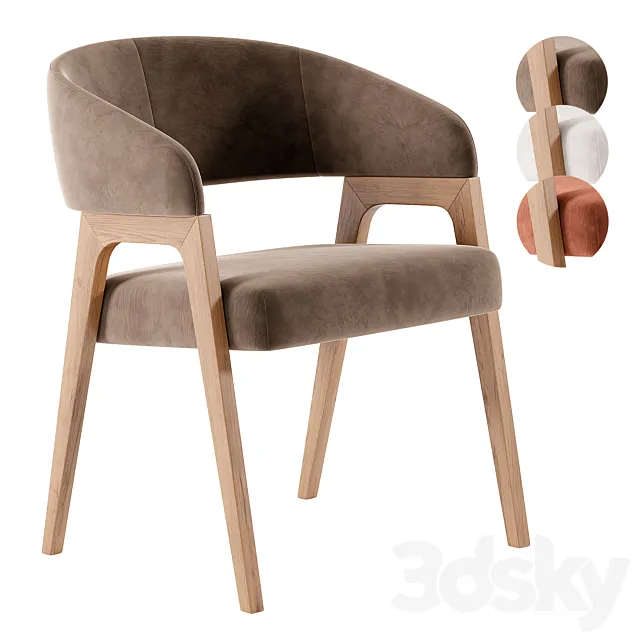 Bentwood Bernie Chair 3D Model Bentwood Bernie Chair 3D Model