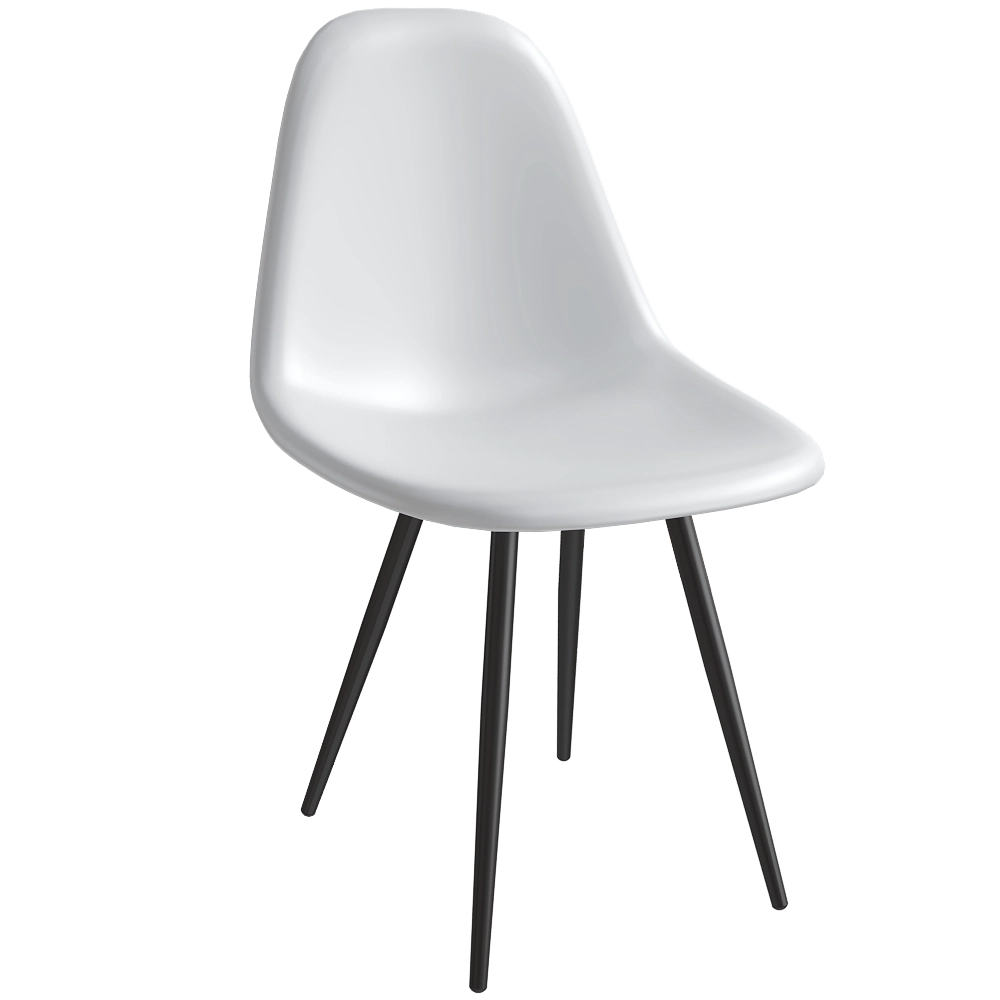 BentWood – Chair Eames HR White 3D Model