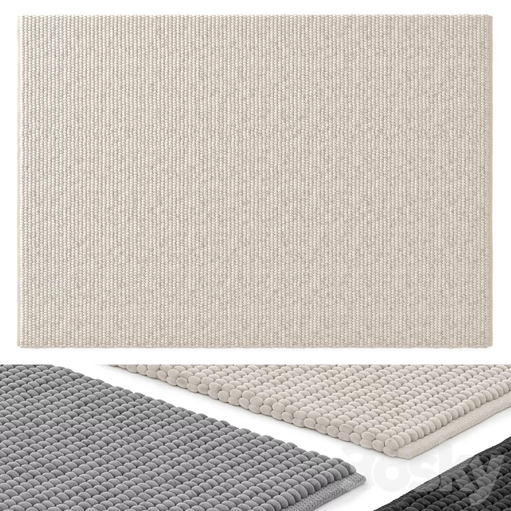 Benuta NATURALS Wool Rug Beads set 05 3D Model Free Download