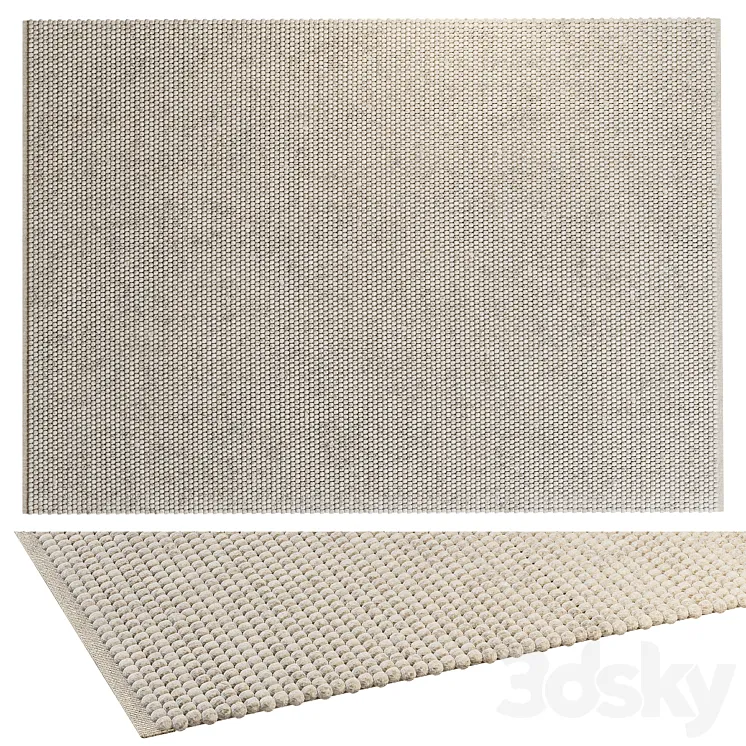 BENUTA WOOL RUG BEADS CREAM 3D Model Free Download