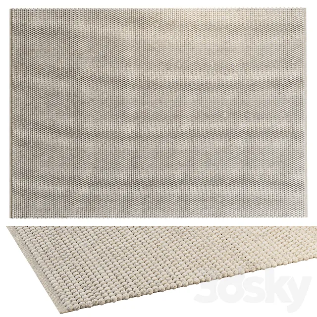 BENUTA WOOL RUG BEADS CREAM 3D Model BENUTA WOOL RUG BEADS CREAM 3D Model