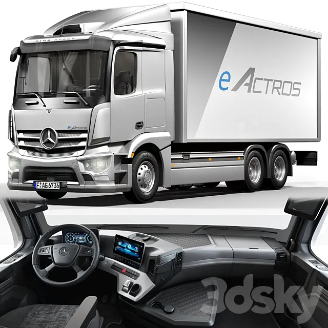 benz_eACTROS 3DModel