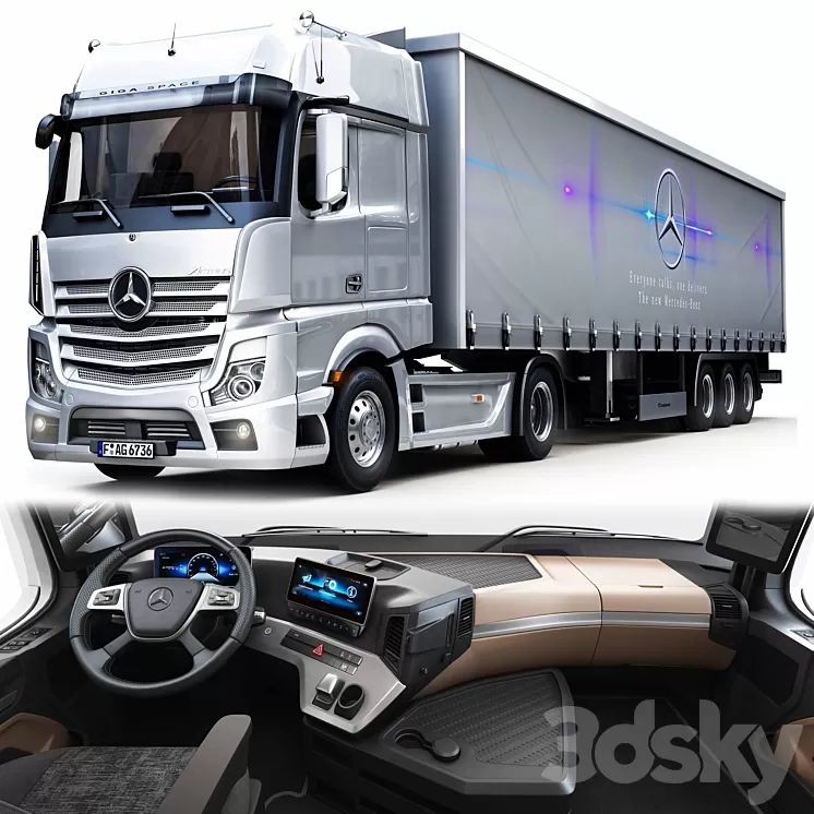 Benz_new actros 3D Model