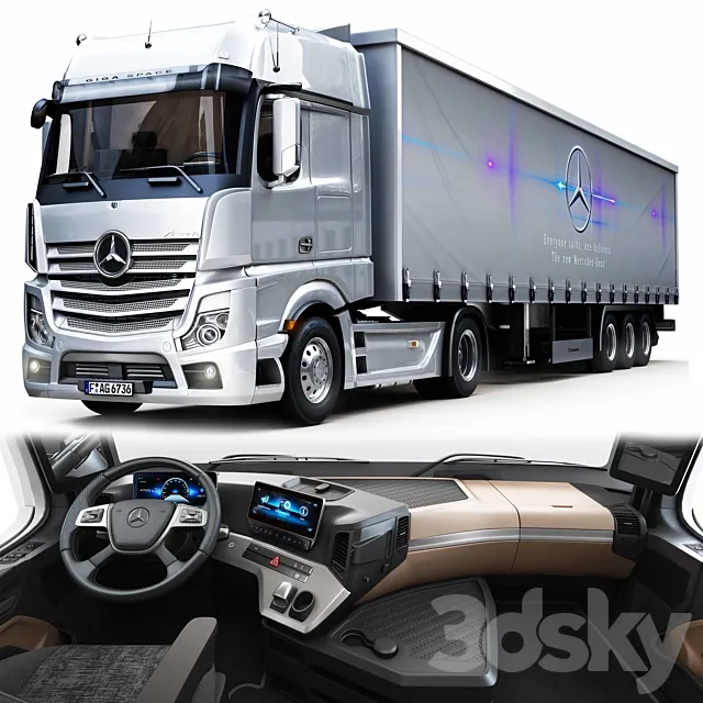 Benz_new actros 3DModel