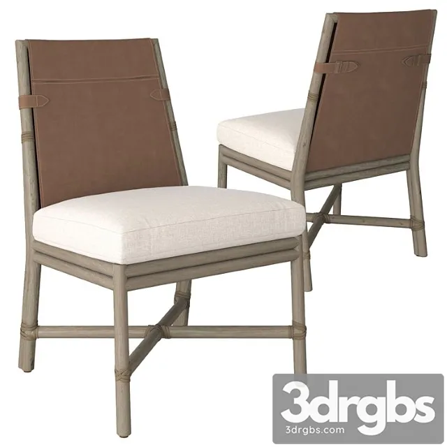 Bercut dining armless chair 2 3D Model Download