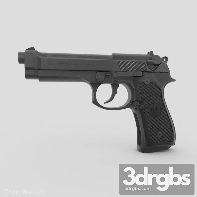 Beretta 92 3D Model Download