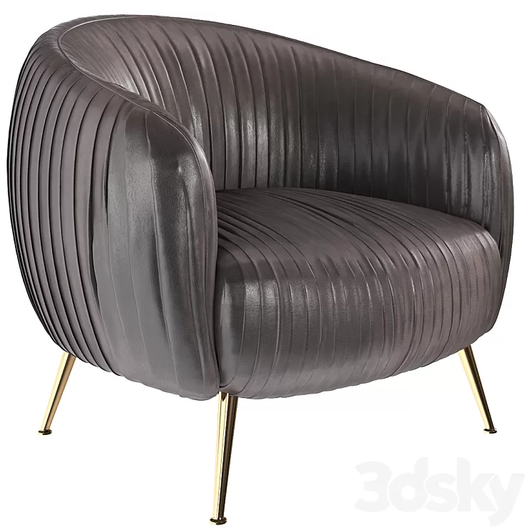 Beretta Leather Chair 3D Model Beretta Leather Chair 3D Model