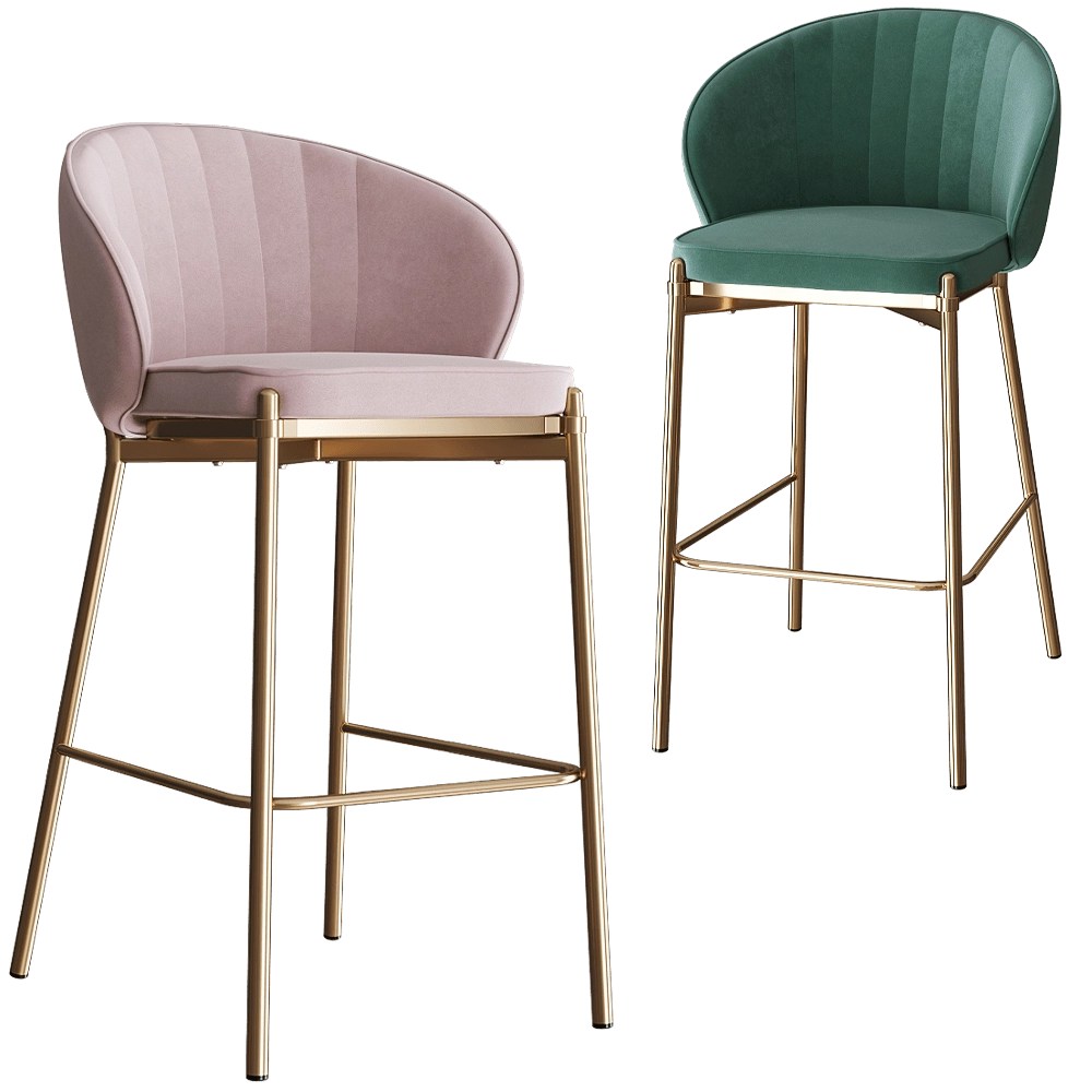 Bergenson Bjorn – Barstool Coral 3D Model Bergenson Bjorn – Barstool Coral 3D Model