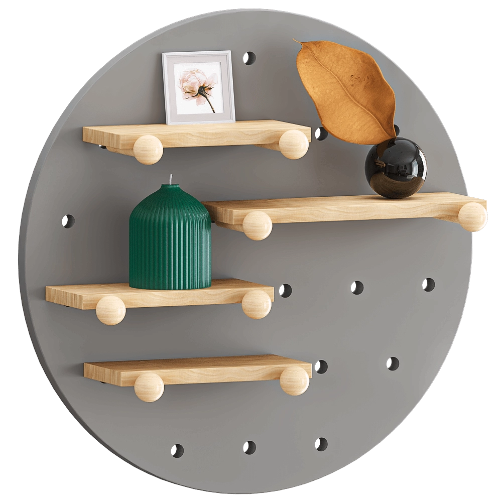 Bergenson Bjorn – Wall shelf Shely Round 3D Model Bergenson Bjorn – Wall shelf Shely Round 3D Model