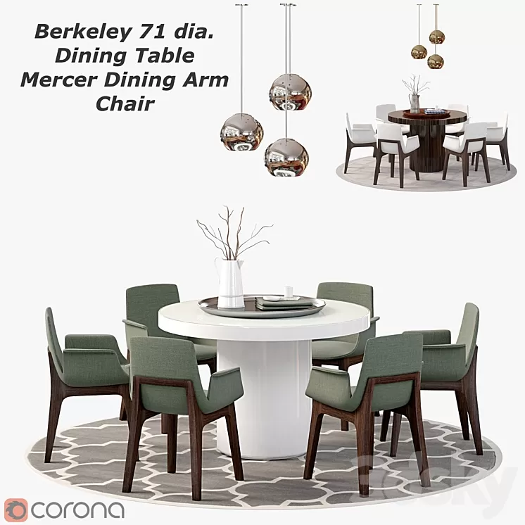 Berkeley 71 dia and Mercer 3D Model Berkeley 71 dia and Mercer 3D Model