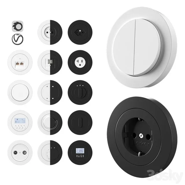 Berker R Classic 3D Model Download