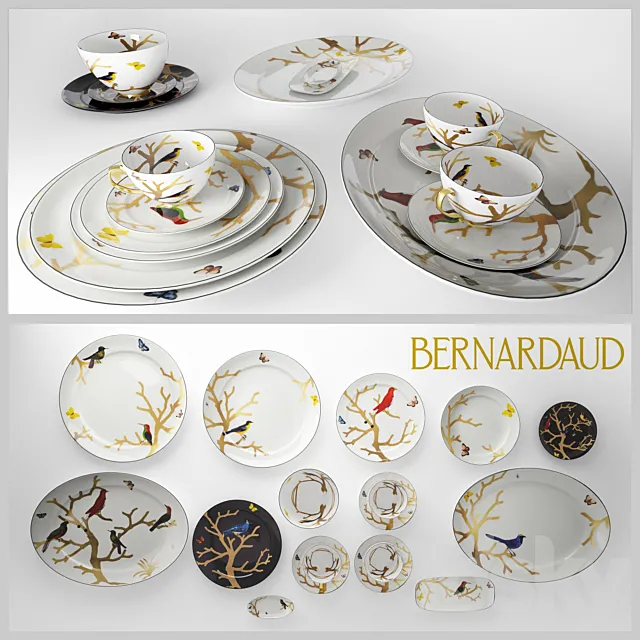 Bernardaud \ AUX OISEAUX 3DModel Bernardaud \ AUX OISEAUX 3DModel