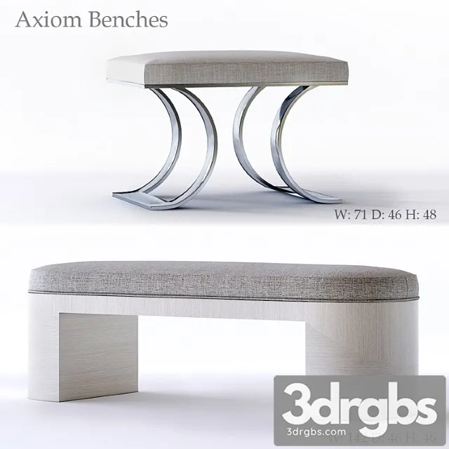 Bernhardt axiom bench 2 3D Model Download