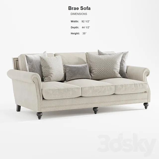 Bernhardt Brae Sofa 3DModel