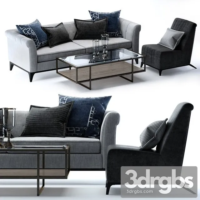 Bernhardt Burnham Sofa 3D Model Download Bernhardt Burnham Sofa 3D Model Download