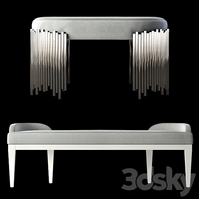 Bernhardt Calista Bench 3DModel Bernhardt Calista Bench 3DModel