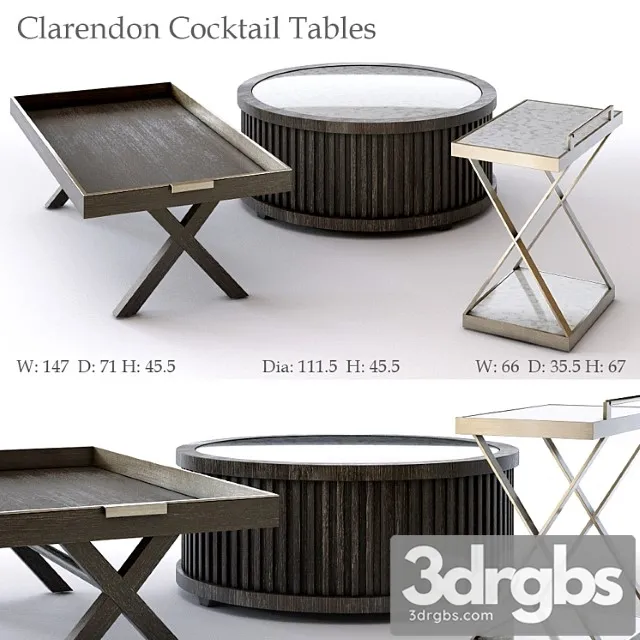 Bernhardt clarendon cocktail tables 2 3D Model Download Bernhardt clarendon cocktail tables 2 3D Model Download