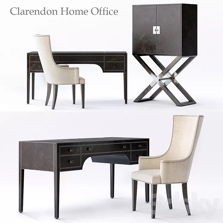 Bernhardt Clarendon Home office 3D Model