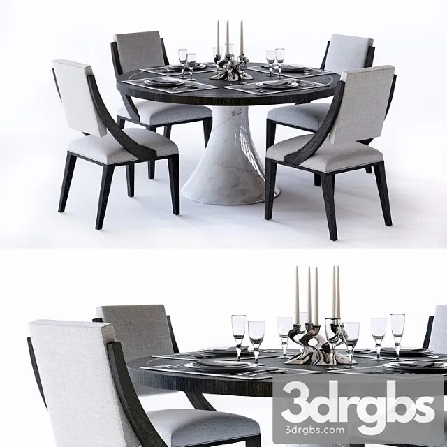 Bernhardt Decorage Dining Set 1 3D Model Download Bernhardt Decorage Dining Set 1 3D Model Download