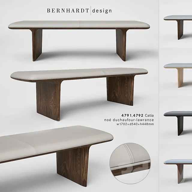Bernhardt Design Catia Bench 3D Model