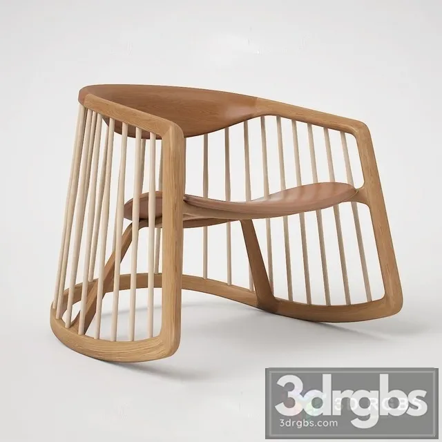 Bernhardt Design Harper Rocking Chair 3D Model Download