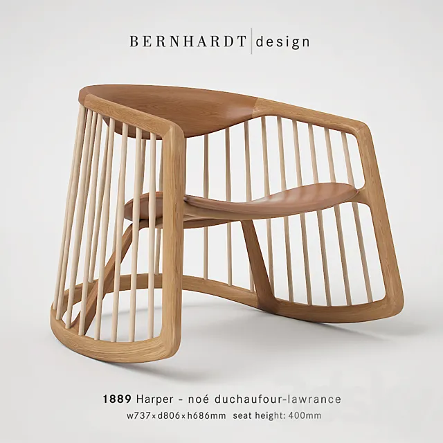 Bernhardt Design Harper Rocking Chair 3DModel