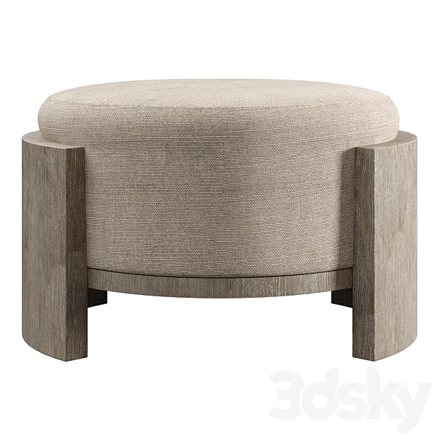 Bernhardt Foundations Cocktail Ottoman 3D Model Bernhardt Foundations Cocktail Ottoman 3D Model