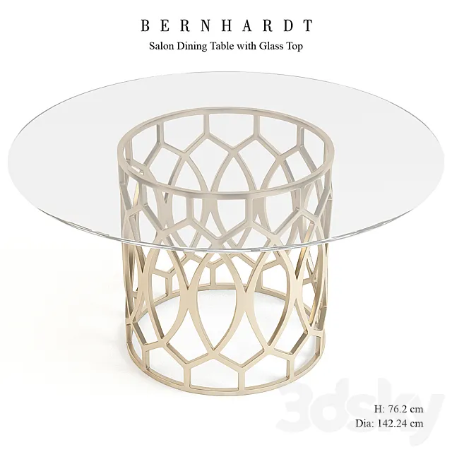 Bernhardt Furniture Salon Dining Table 3D Model Bernhardt Furniture Salon Dining Table 3D Model