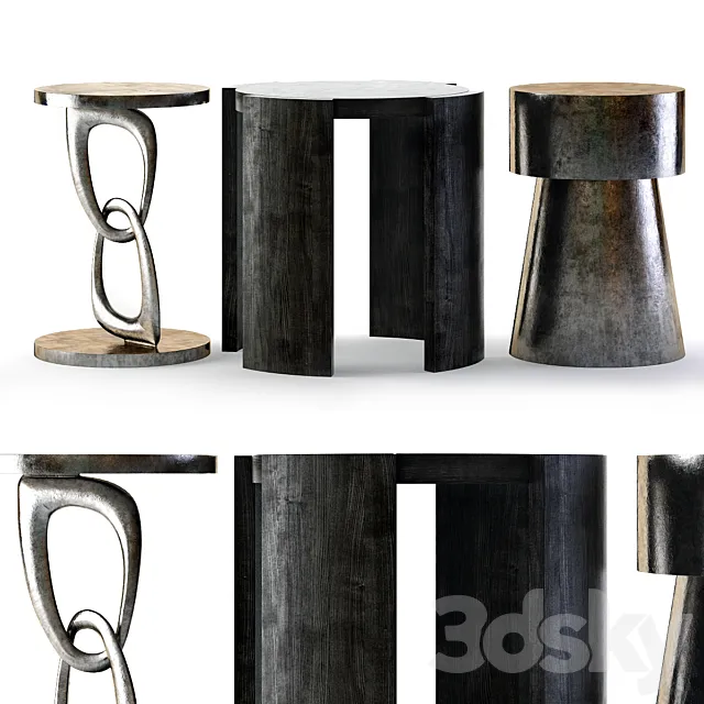 Bernhardt Linea Chairside Tables 3D Model