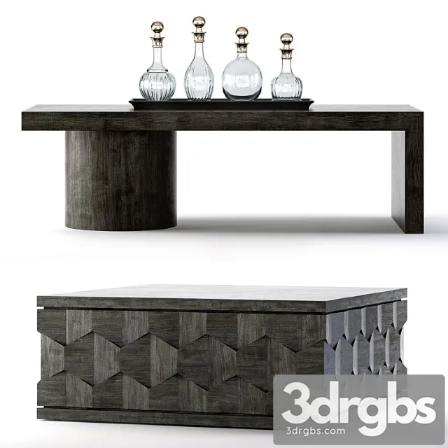 Bernhardt linea cocktail tables 2 3D Model Download Bernhardt linea cocktail tables 2 3D Model Download