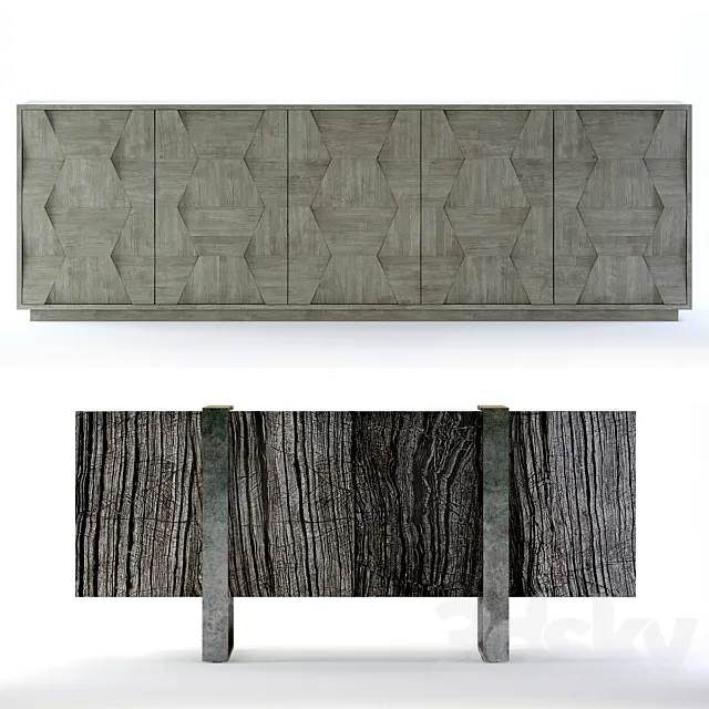 Bernhardt Linea Entertainment Consoles 3DModel Bernhardt Linea Entertainment Consoles 3DModel