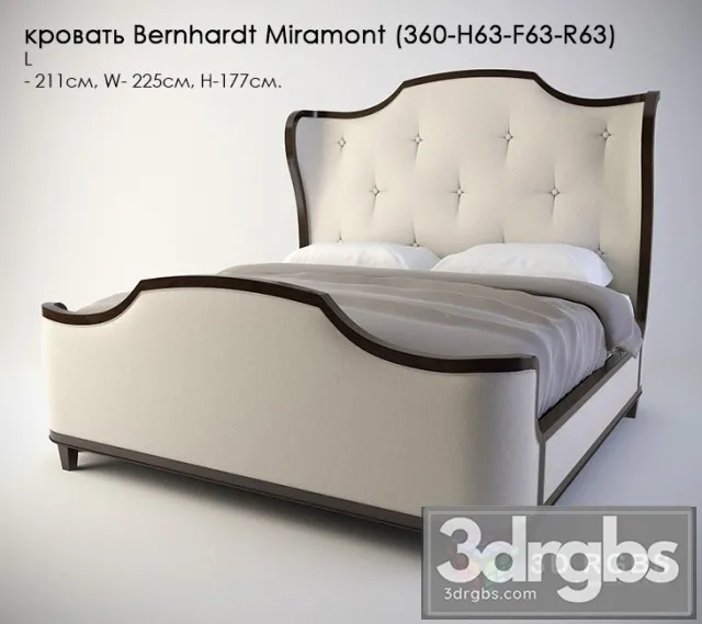 Bernhardt Miramont Bed 3D Model Download