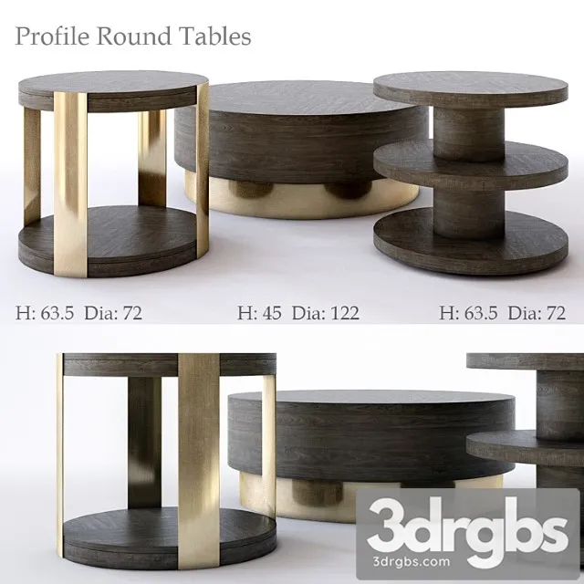 Bernhardt profile round tables 2 3D Model Download Bernhardt profile round tables 2 3D Model Download