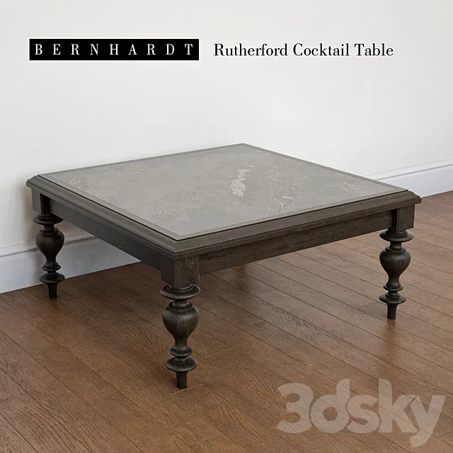 Bernhardt | Rutherford Cocktail Table 3D Model Bernhardt | Rutherford Cocktail Table 3D Model