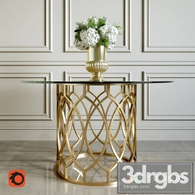 Bernhardt Salon Dining Table 3D Model Download Bernhardt Salon Dining Table 3D Model Download