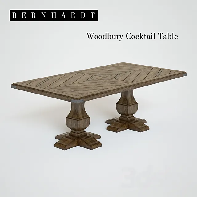 Bernhardt | Woodbury Cocktail Table 3D Model