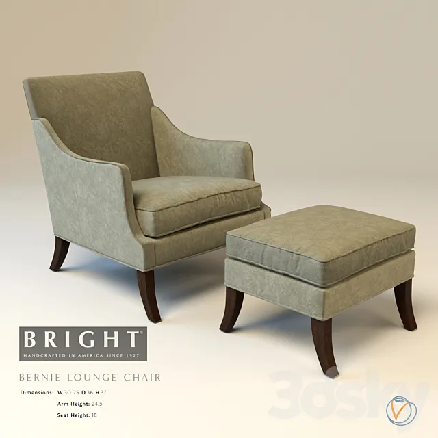 Bernie Lounge Armchair 3D Model