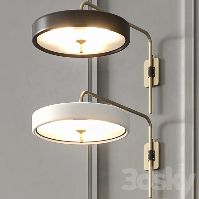 Bert Frank Revolve Sconce 3D Model Bert Frank Revolve Sconce 3D Model