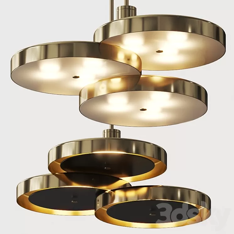 Bert Frank Triarc Pendant Lamp 3D Model Bert Frank Triarc Pendant Lamp 3D Model