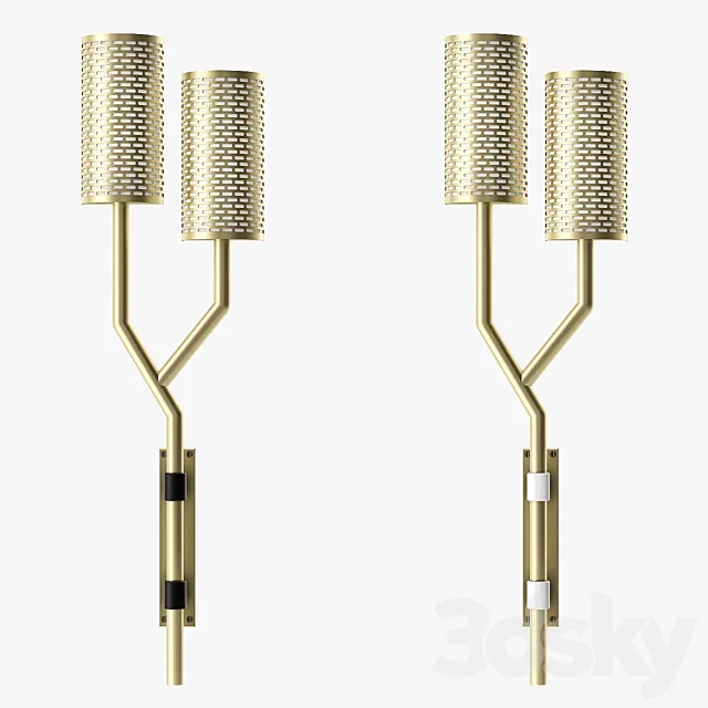 Bert Frank Yew Wall Light 3DModel