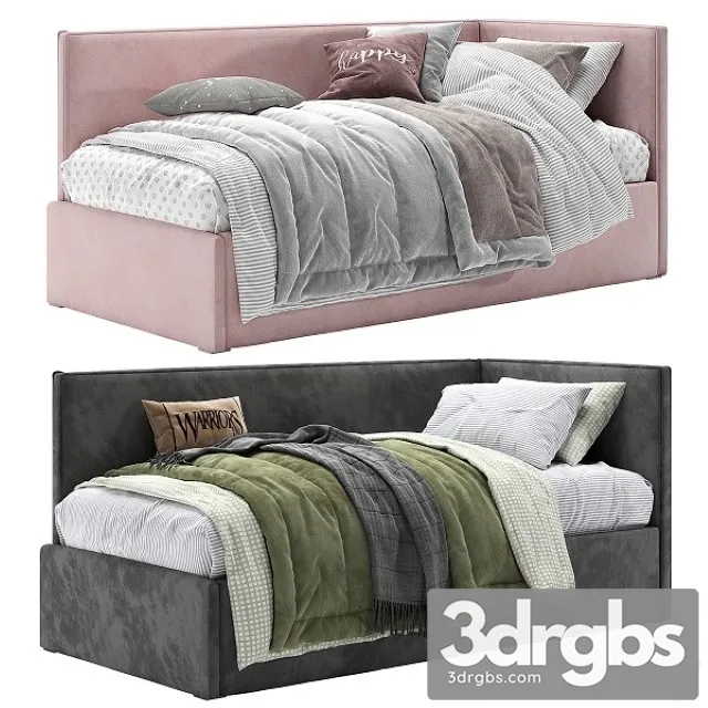 Berto Corner Bed 3D Model Download