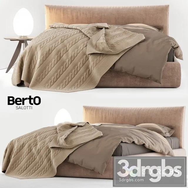 Berto Soho Bed 3D Model Download