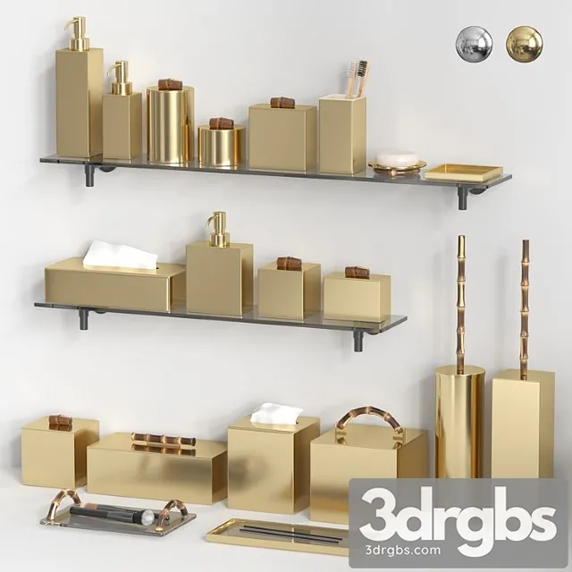 Bertocci Guccio Bathroom Accessories 3D Model Download