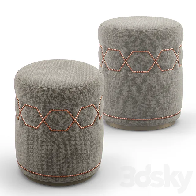 Bespoke Ottoman BB-STL-S-ROU-0009 3D Model Bespoke Ottoman BB-STL-S-ROU-0009 3D Model