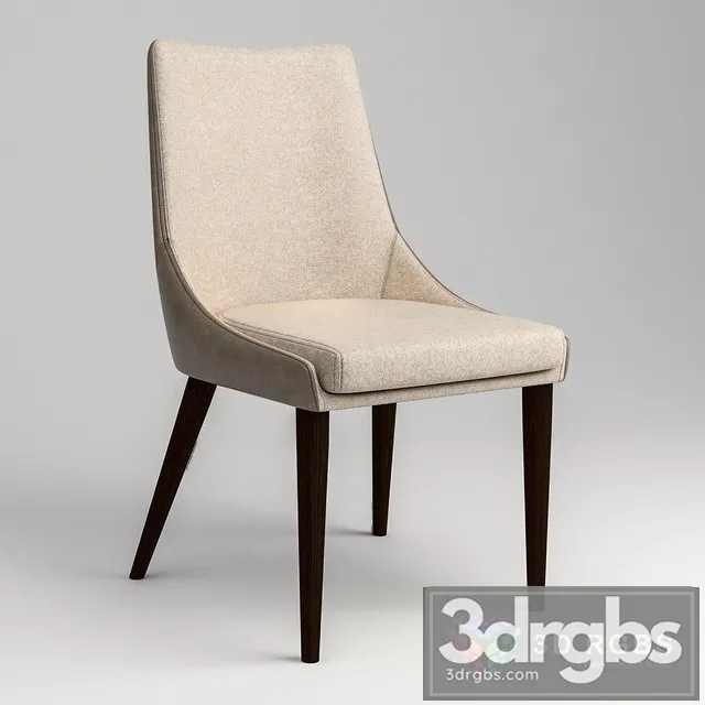 Best Master Furniture Leatrice 19 Velvet Fabric Dining Chair 3D Model Download