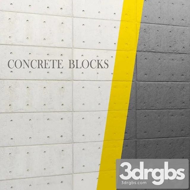 Betonnaia Panel Nastennyi Dekor Beton Loft Dekorativnyi Interernyi Chernyi Panel 1 3D Model Download